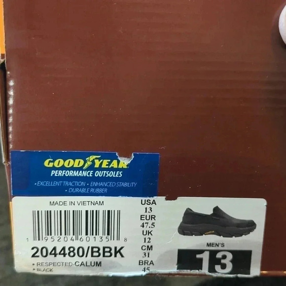 Skechers Men's Respected-Calum Goodyear Rubber Low Profile Leather  Size 13 - Picture 5 of 6